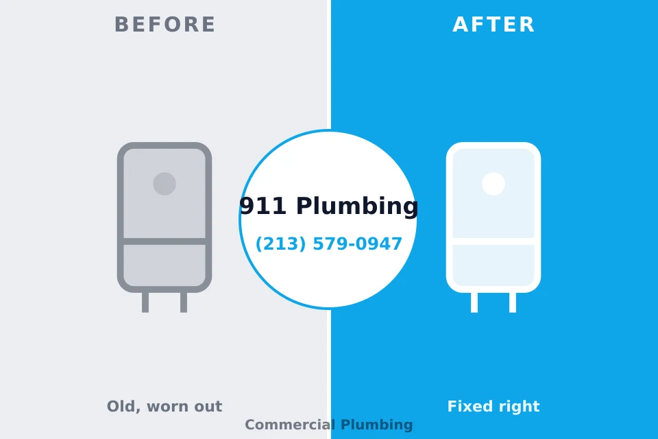 Before and after: plumbing repair Reinbeck, IA